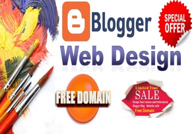 I will Create Premium Design Website with Blogger