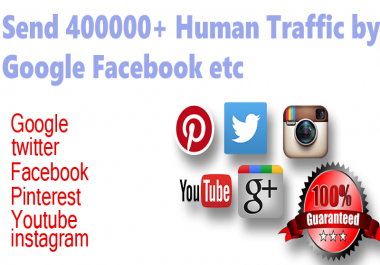 400000+ organic human traffic from google