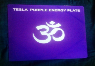 Tesla Purple Energy Healing Plate small size 15.00 with FREE Shipping