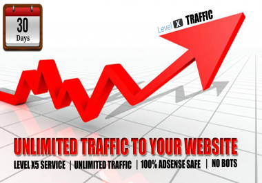 Drive Real UNLIMITED Traffic To Your Website or Blog for 30 days