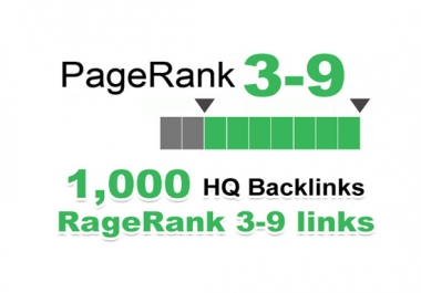 1000 backlinks for your links/keywords in only PR 3-9 sites