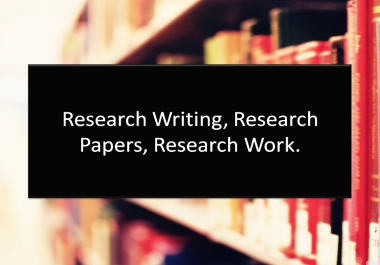 Write a research paper for you
