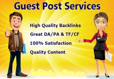 Skyrocket your ranking with high quality guest post