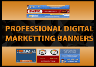 Create 2 Professional animated/flash banners