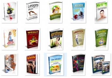 Get you 100 weight loss and fitness PDF eBook with master resell rights