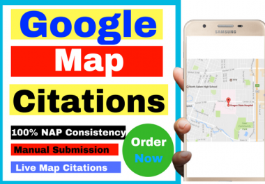Do 100 Live Google Map Citations Local Business Listing