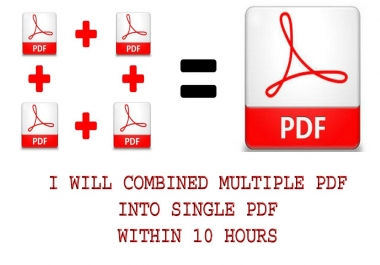 Do 1 Hour Combine Multiple Pdf To Single Pdf