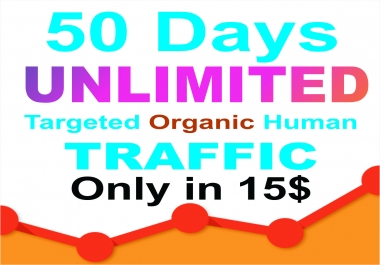 100 days UNLIMITED Keywords Targeted REAL HUMAN TRAFFIC