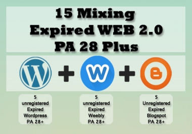 15 Expired Wordpress Weebly Blogspot PA 28 Plus