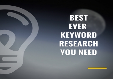 BEST EVER KEYWORD RESEARCH with LOWEST COMPETITION