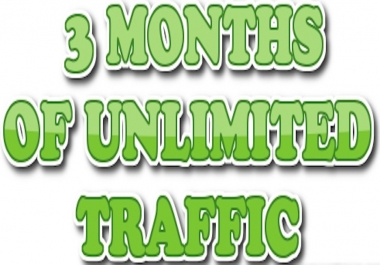 UNLIMITED genuine real traffic for 6 months