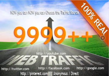 send 10 000 Real Human Unique Visitors From Google or any Selected Social site
